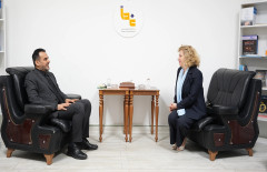 رئيس مؤسسة غداً يستقبل المديرة التنفيذية لشركة توتال في العراق